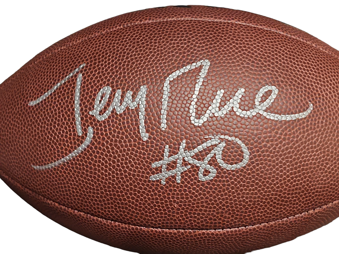 Jerry Rice Autographed San Francisco 49ers Signed Football - Jerry Rice Certified
